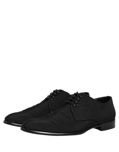Black Suede Lace Up Derby Dress Formal Shoes