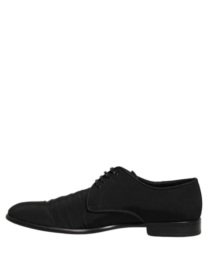 Black Suede Lace Up Derby Dress Formal Shoes