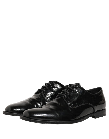 Black Leather Lace Up Derby Dress Formal Shoes