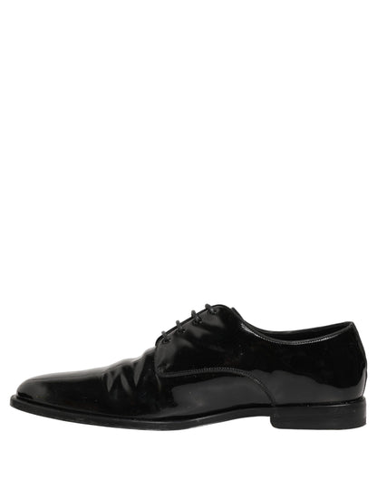 Black Leather Lace Up Derby Dress Formal Shoes