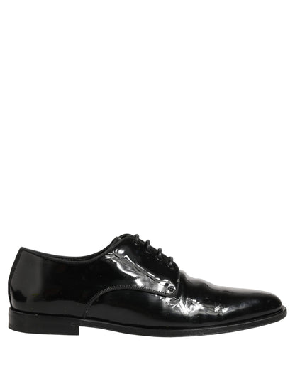 Black Leather Lace Up Derby Dress Formal Shoes