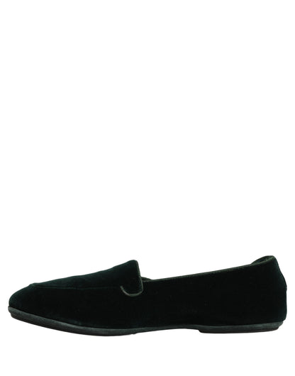 Green Velvet Slip On Men Flats Loafers Shoes