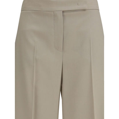 Beige Wool Oves Aries Bermuda Shorts