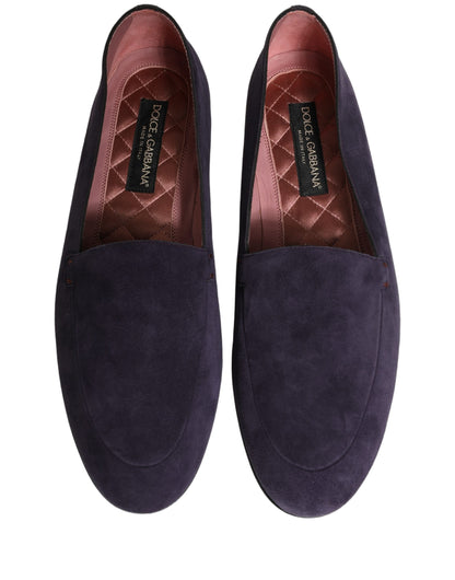 Violet Velvet Slip On Men Flats Loafers Shoes