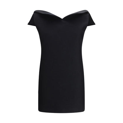 Black Wool Oves Aries Cocktail Dress