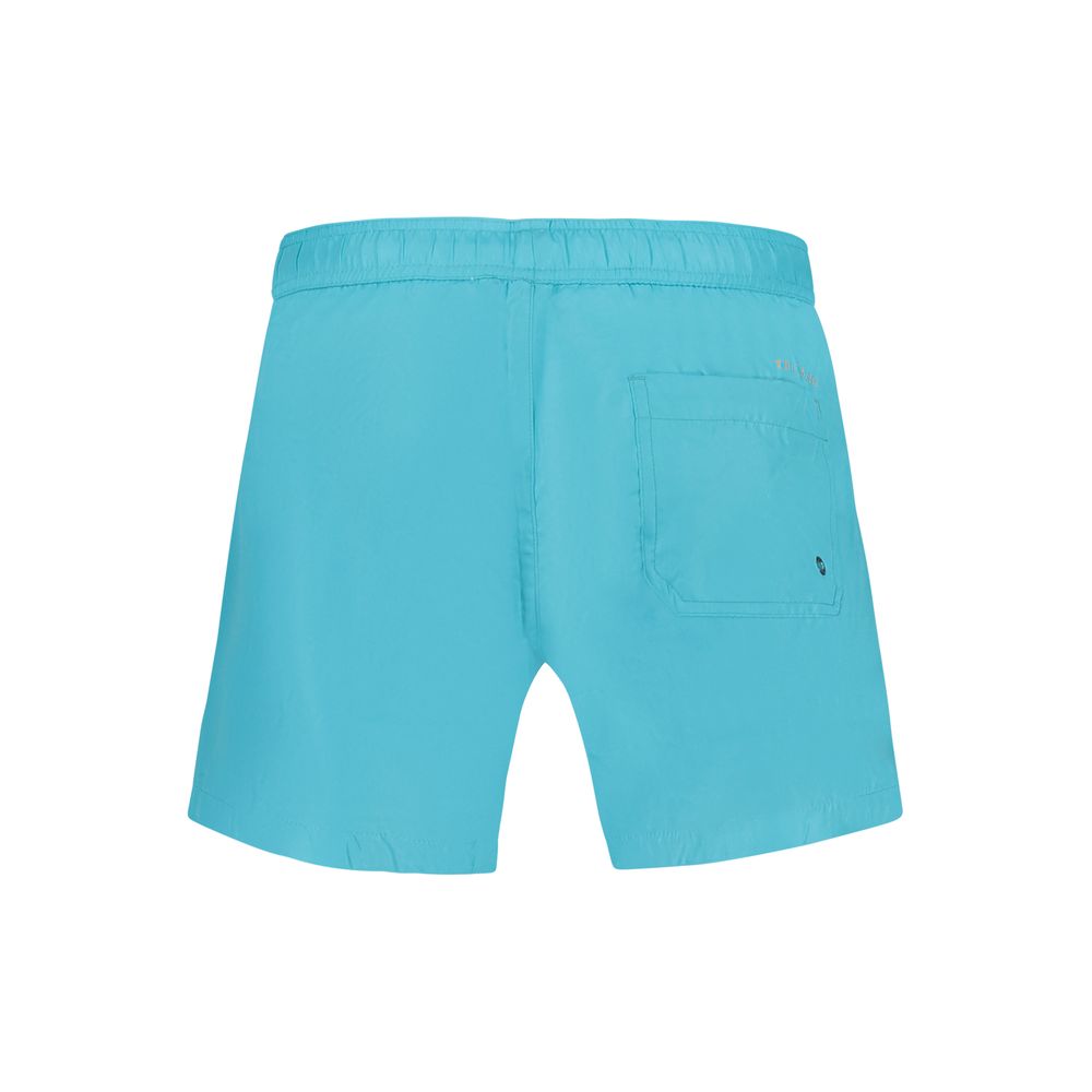 Azzurro Polyester Men's Swimwear