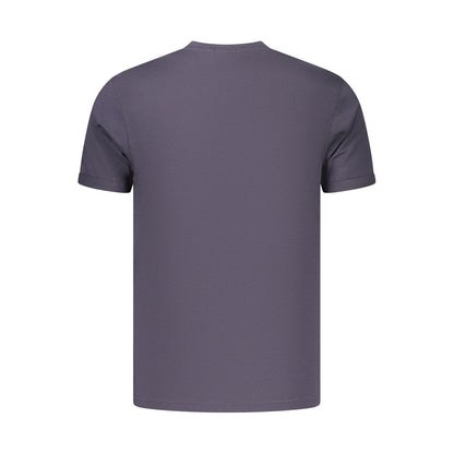 Blue Cotton Men's T-Shirt