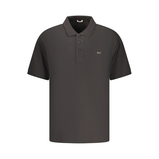 Black Cotton Men's Polo Shirt