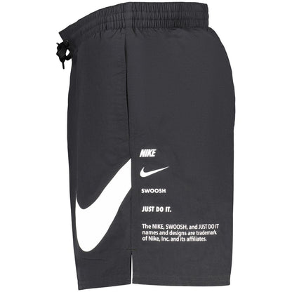 Black Polyester Mens Swimwear Shorts
