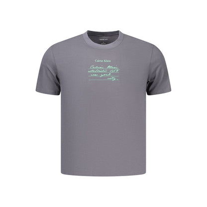 Gray Cotton Men's T-Shirt