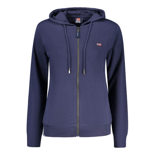 Blue Cotton Women's Sweatshirt