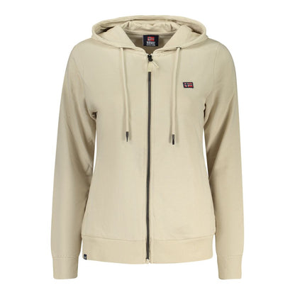 Beige Cotton Women's Sweatshirt