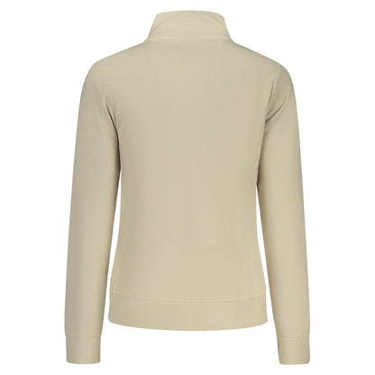 Beige Cotton Womens Sweatshirt