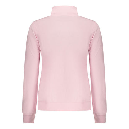Pink Cotton Women Sweatshirt