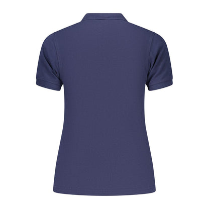 Blue Cotton Women's Polo Shirt