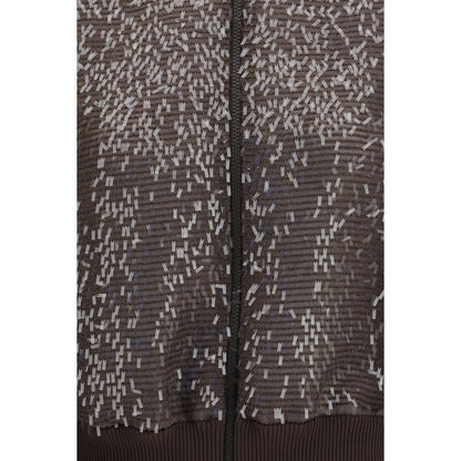 Brown Silk Bomber