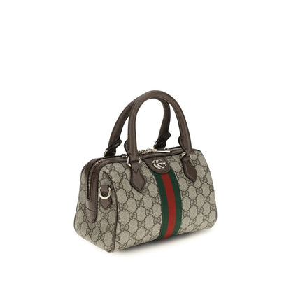 Brown Fabric Handbag