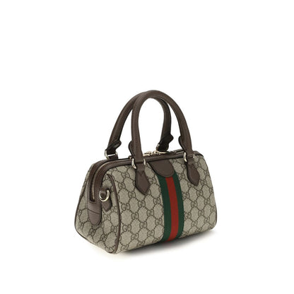 Brown Fabric Handbag