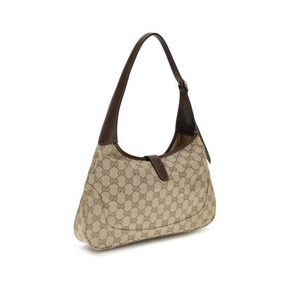 Beige Fabric Shoulder Bag