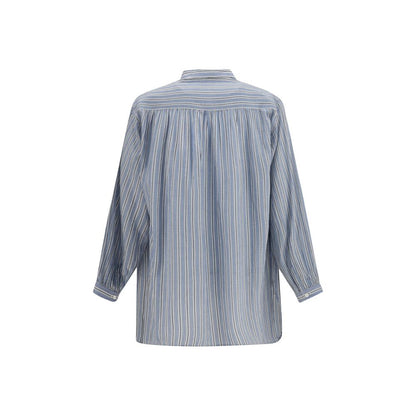 Blue Cotton Blouse