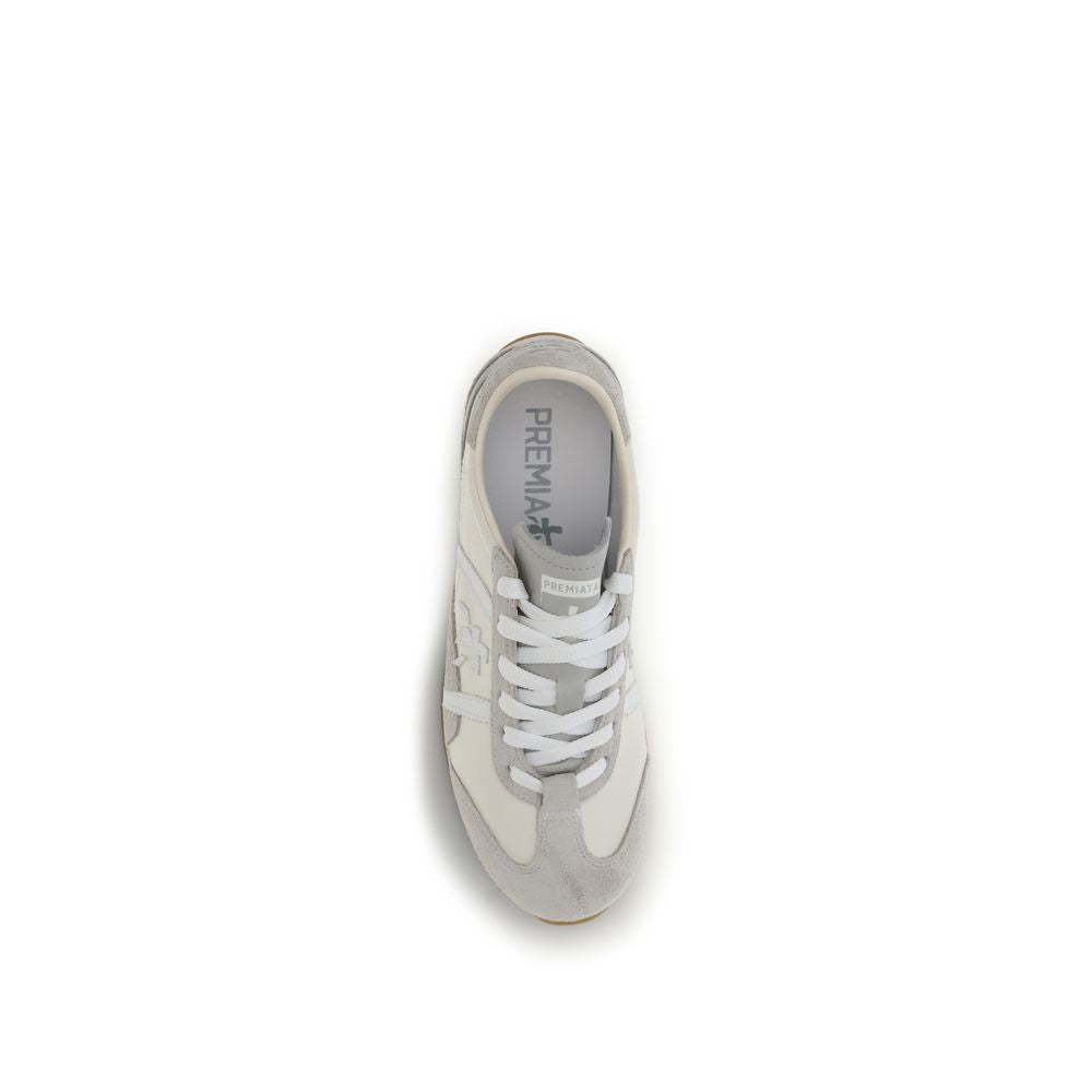 White Calf Leather Bos Taurus Low Top Sneakers