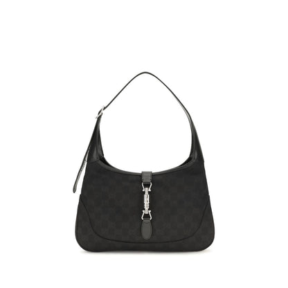 Black Fabric Shoulder Bag