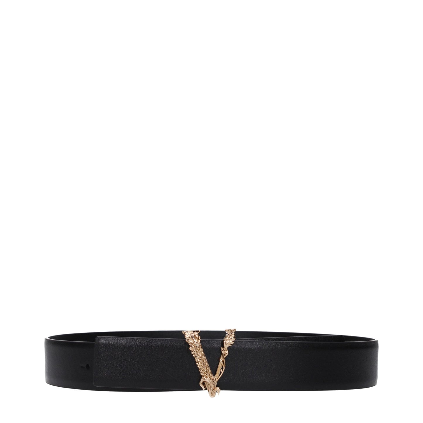 Black Leather Regular Belt