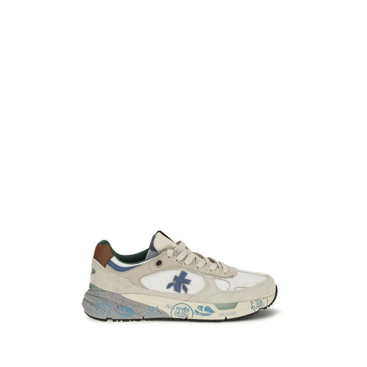 White Polyamide Athletic Sneakers