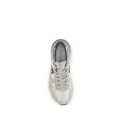 White Polyamide Athletic Sneakers