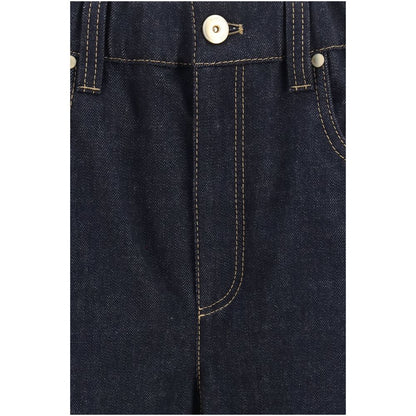 Blue Cotton Jeans Denim