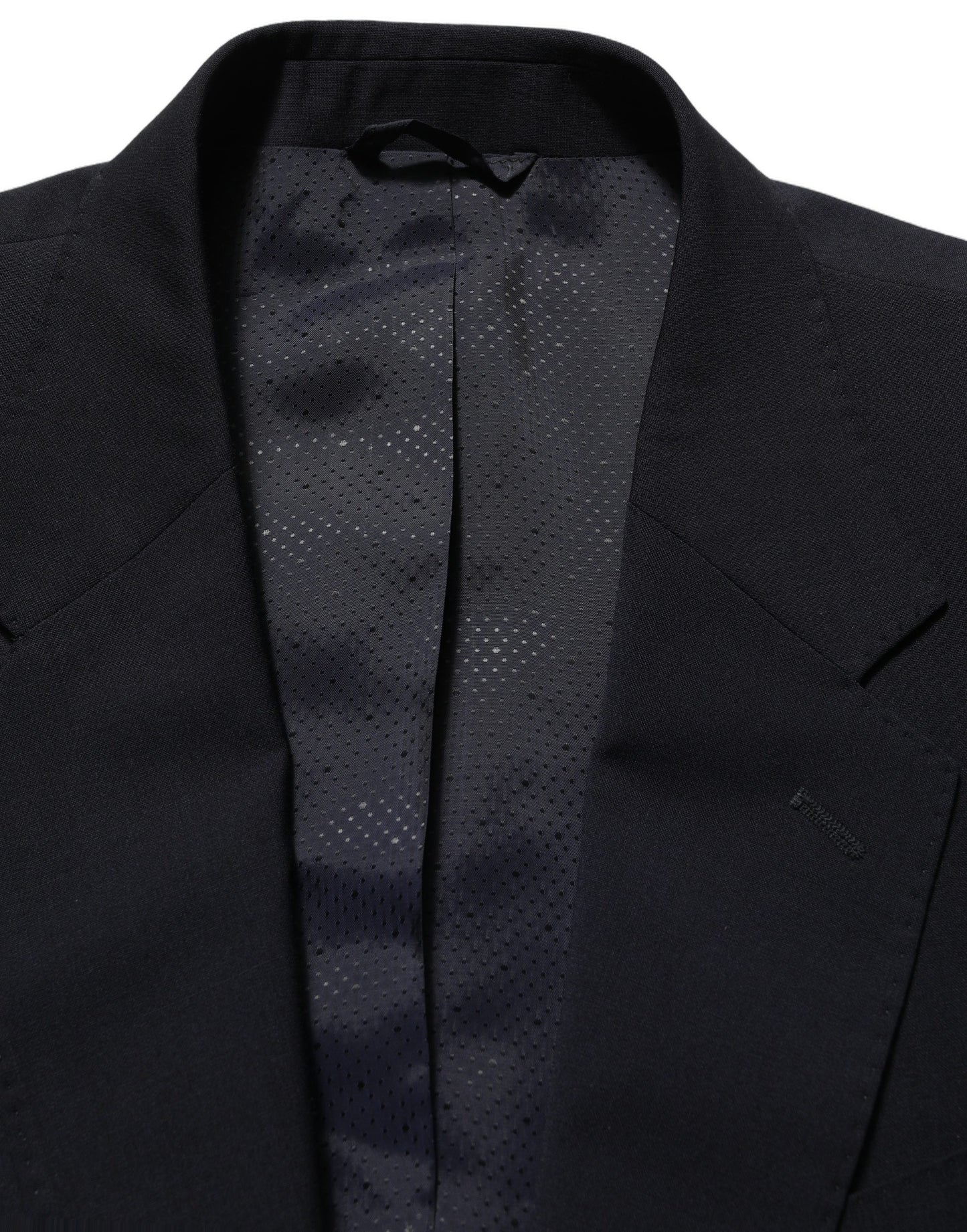 Black Wool Single Breasted Men Blazer Jacket
