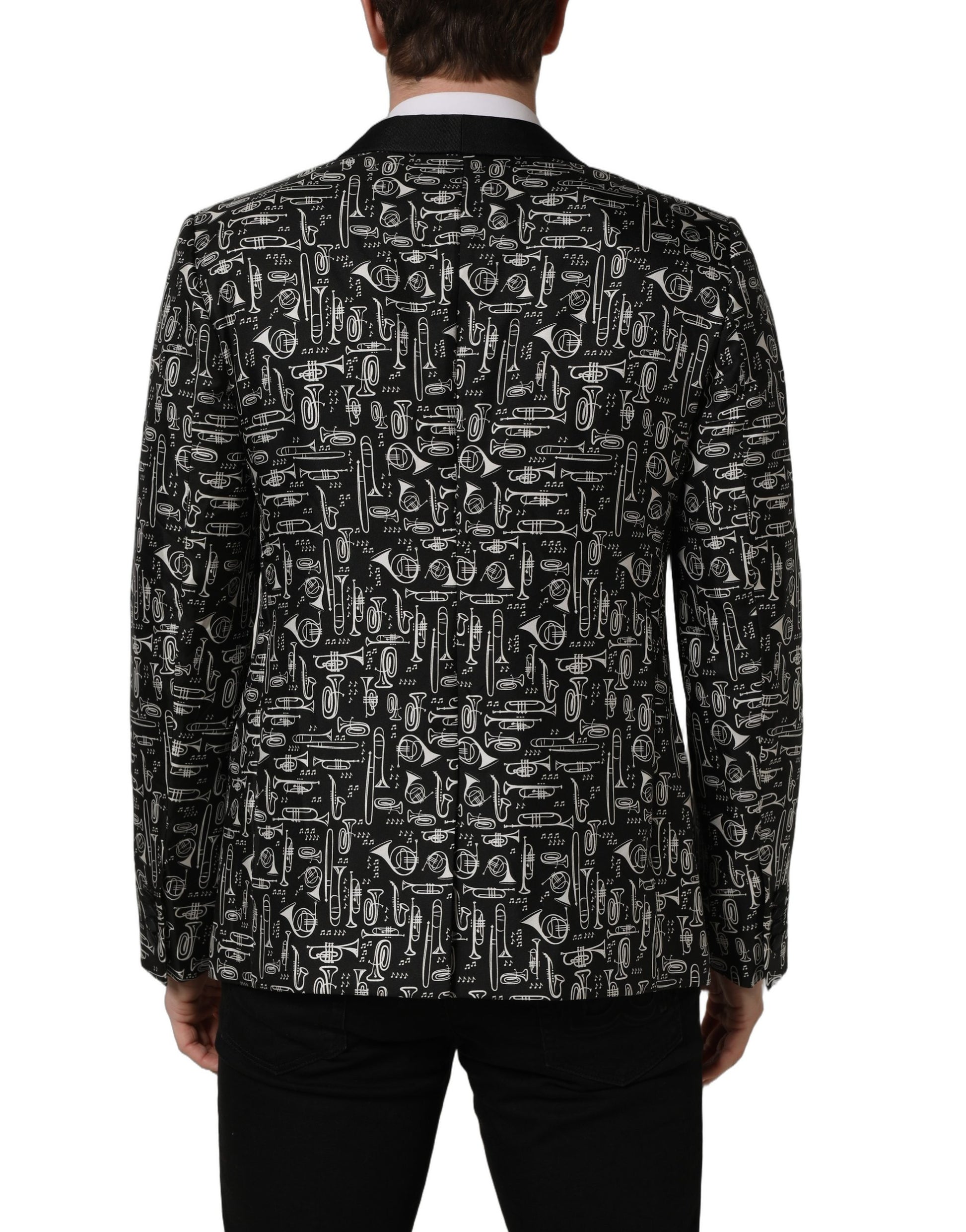 Black Crystal Embellished Coat Blazer Jacket