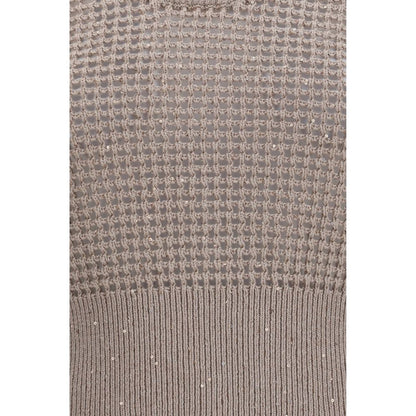 Beige Cotton Tank Tops