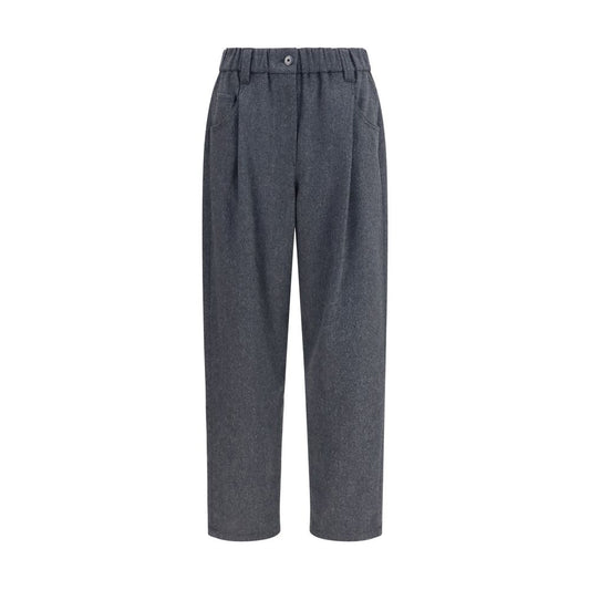 Gray Wool Oves Aries Casual Pants