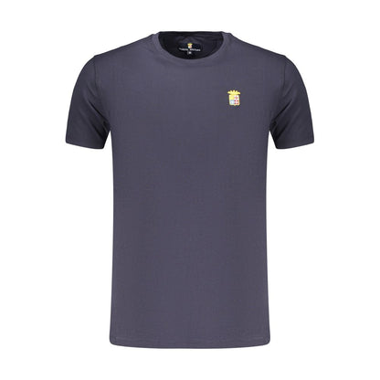 Blue Cotton Men's T-Shirt
