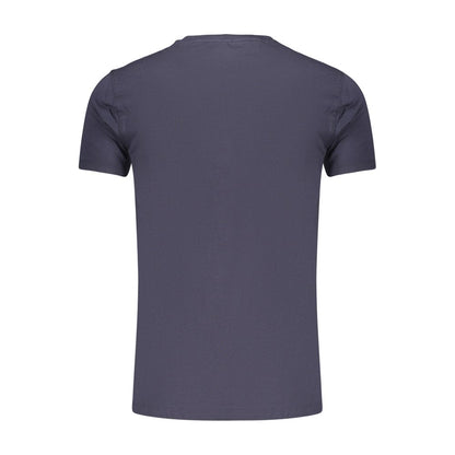 Blue Cotton Men's T-Shirt