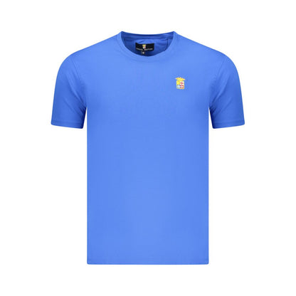 Blue Cotton Men's T-Shirt