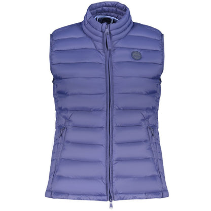 Blue Polyester Women Jacket