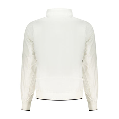 White Polyester Men's Jacket