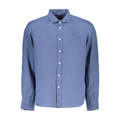 Blue Linen Men's Shirt