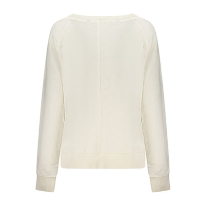 White Cotton Women's Sweatshirt