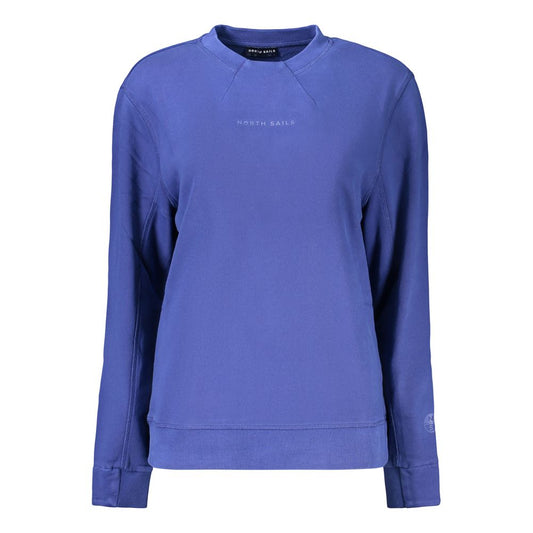 Blue Cotton Women's Sweatshirt