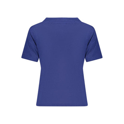 Blue Viscose Woman T-Shirt