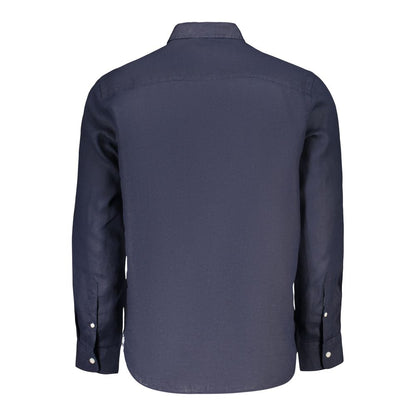 Blue Linen Men's Shirt