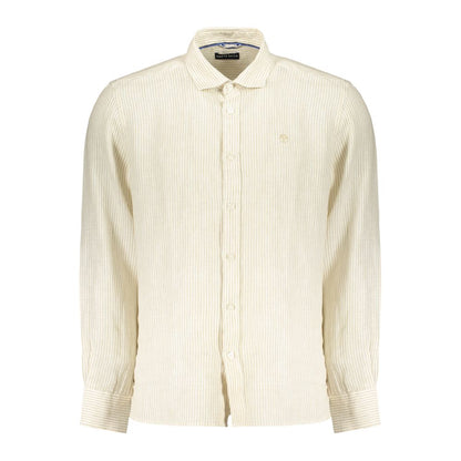 Beige Linen Men's Shirt