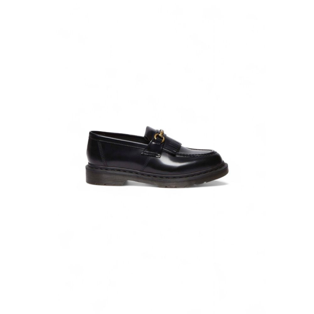 Black Leather Slip-On Loafers