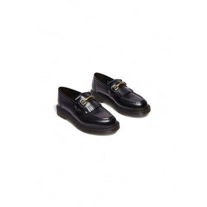 Black Leather Slip-On Loafers
