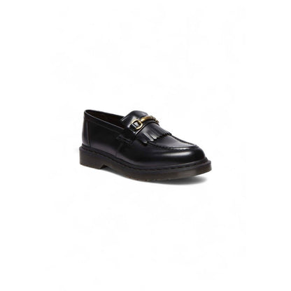 Black Leather Slip-On Loafers