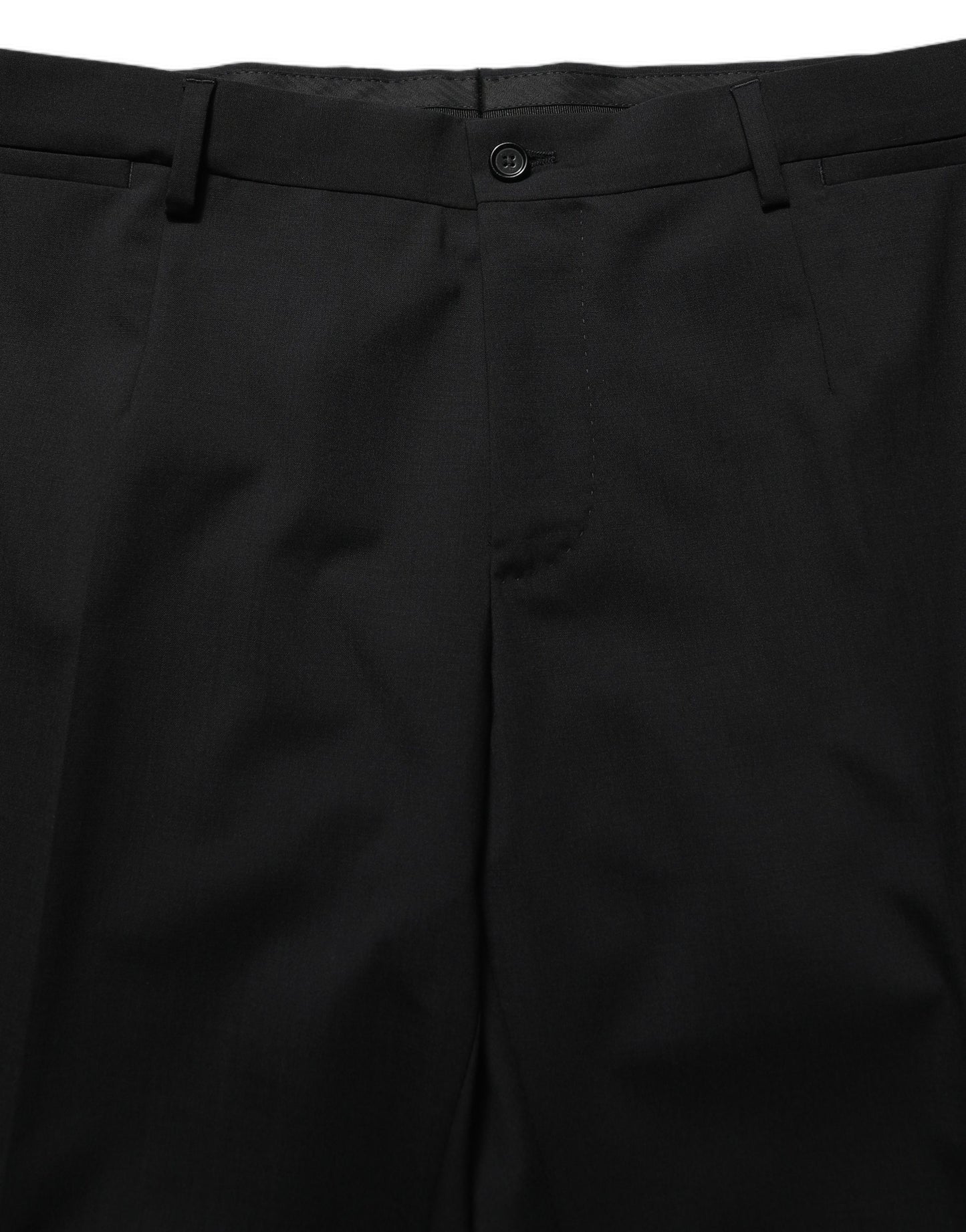 Black Wool Slim Fit Formal 3 Piece Men Suit