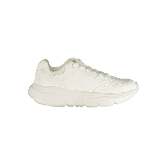 White Polyurethane Women's Sneaker